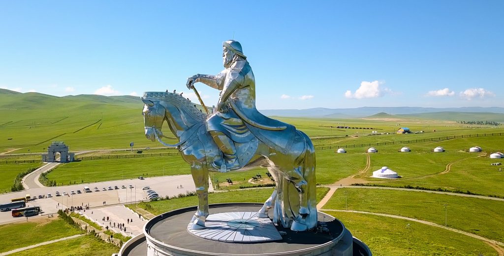 Statue équestre de Gengis khan